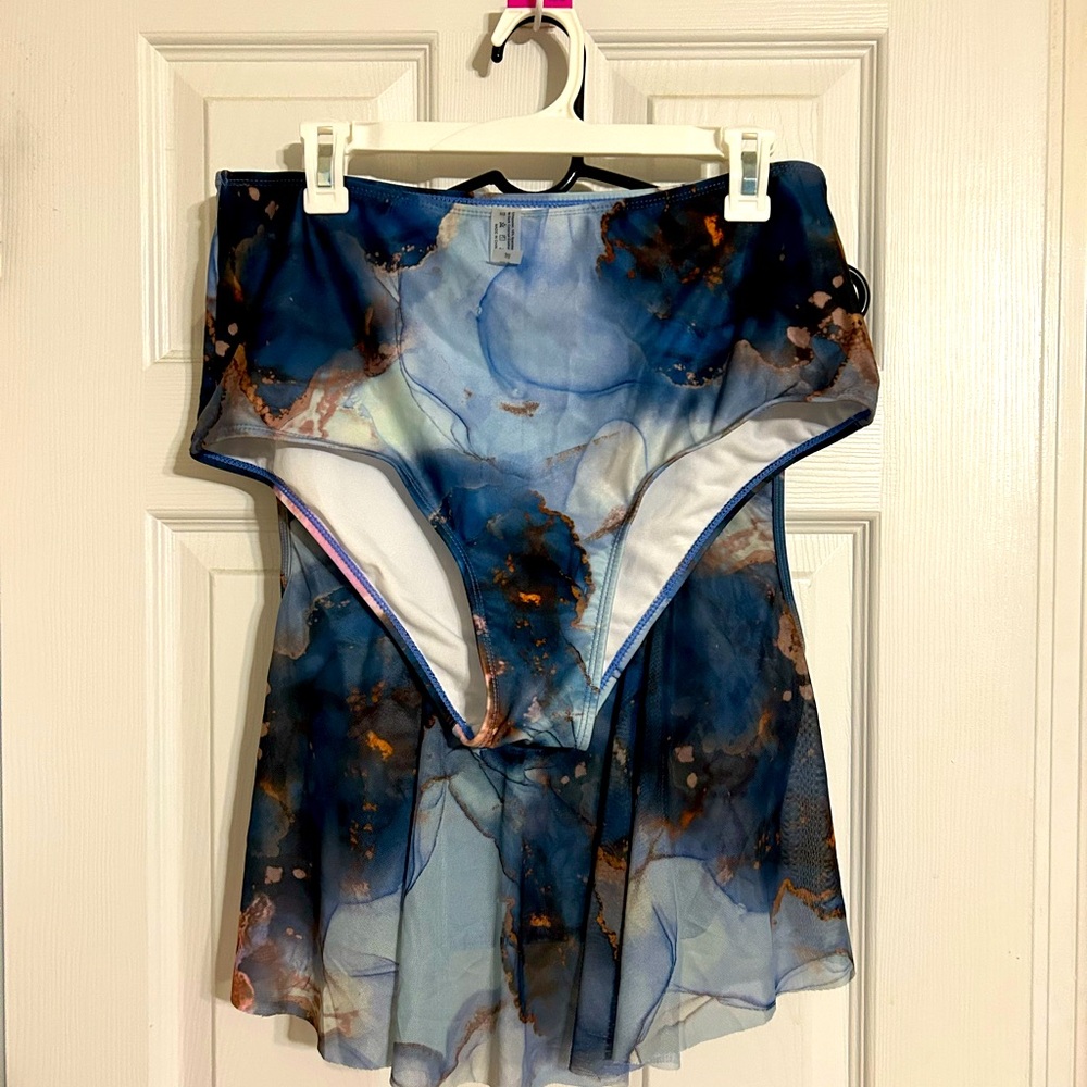 SHEIN marble bikini/tankini set 1X